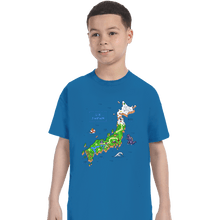 Load image into Gallery viewer, Secret_Shirts T-Shirts, Youth / XS / Sapphire Super Japan World Map
