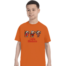 Load image into Gallery viewer, Daily_Deal_Shirts T-Shirts, Youth / XS / Orange Little Slackers
