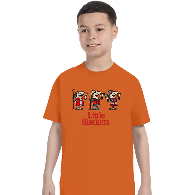 Daily_Deal_Shirts T-Shirts, Youth / XS / Orange Little Slackers