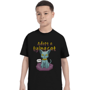 Shirts T-Shirts, Youth / XL / Black Adopt A Lying Cat