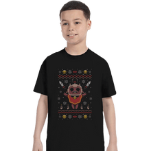 Load image into Gallery viewer, Shirts T-Shirts, Youth / XS / Black Lamb Christmas
