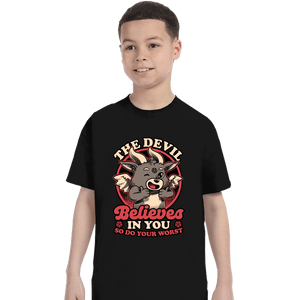 Secret_Shirts T-Shirts, Youth / XS / Black Devils Believe In You