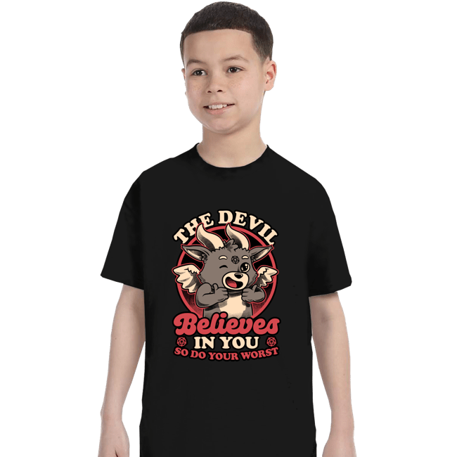 Secret_Shirts T-Shirts, Youth / XS / Black Devils Believe In You