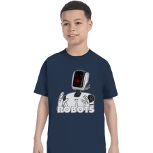 Load image into Gallery viewer, Daily_Deal_Shirts T-Shirts, Youth / XS / Navy Robots
