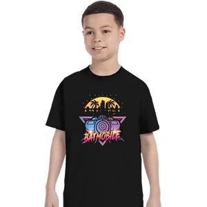Daily_Deal_Shirts T-Shirts, Youth / XS / Black Neon Bat