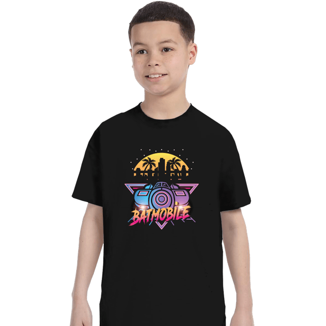 Daily_Deal_Shirts T-Shirts, Youth / XS / Black Neon Bat