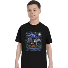 Load image into Gallery viewer, Secret_Shirts T-Shirts, Youth / XS / Black Van Gogh By The River
