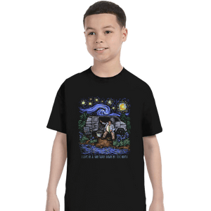 Secret_Shirts T-Shirts, Youth / XS / Black Van Gogh By The River