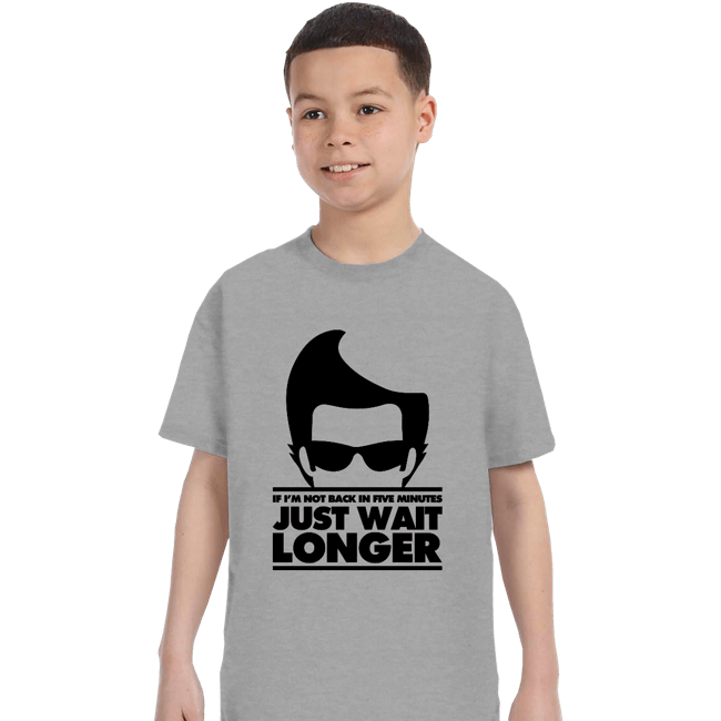 Secret_Shirts T-Shirts, Youth / XS / Sports Grey Just Wait Longer