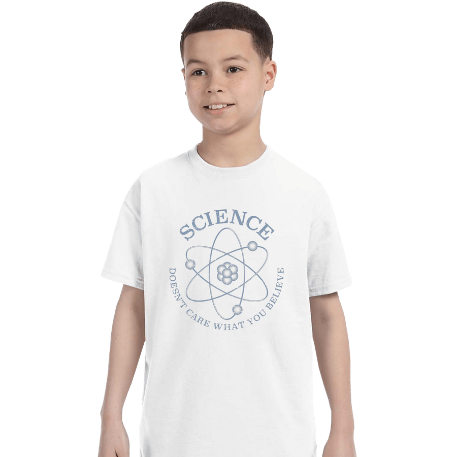 Shirts T-Shirts, Youth / XL / White Science Doesn't Care