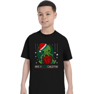 Shirts T-Shirts, Youth / XS / Black Have A Dice Christmas