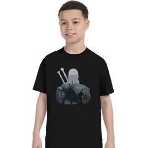 Shirts T-Shirts, Youth / XL / Black The Witcher - Hunter