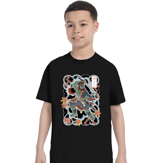 Daily_Deal_Shirts T-Shirts, Youth / XS / Black Irezumi Ganon