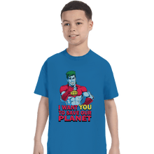Load image into Gallery viewer, Shirts T-Shirts, Youth / XL / Sapphire Planeteer Call

