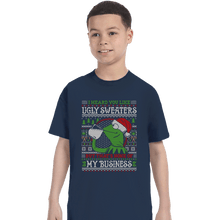 Load image into Gallery viewer, Daily_Deal_Shirts T-Shirts, Youth / XS / Navy My Business
