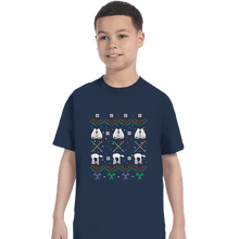 Load image into Gallery viewer, Shirts T-Shirts, Youth / XS / Navy Hothy Christmas

