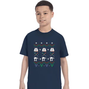 Shirts T-Shirts, Youth / XS / Navy Hothy Christmas