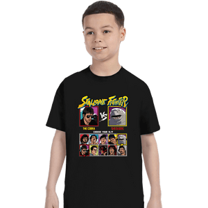 Shirts T-Shirts, Youth / XS / Black Stallone Fighter