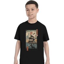 Load image into Gallery viewer, Shirts T-Shirts, Youth / XL / Black Kame Kame Ukiyo-e
