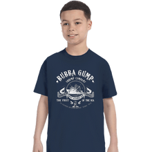 Load image into Gallery viewer, Daily_Deal_Shirts T-Shirts, Youth / XS / Navy Bubba Gump Shrimp Company

