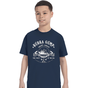 Daily_Deal_Shirts T-Shirts, Youth / XS / Navy Bubba Gump Shrimp Company