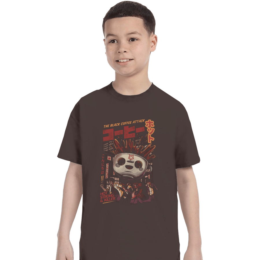 Shirts T-Shirts, Youth / XL / Dark Chocolate Black Coffee Attack