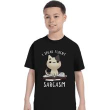 Load image into Gallery viewer, Shirts T-Shirts, Youth / XL / Black Fluent Sarcasm
