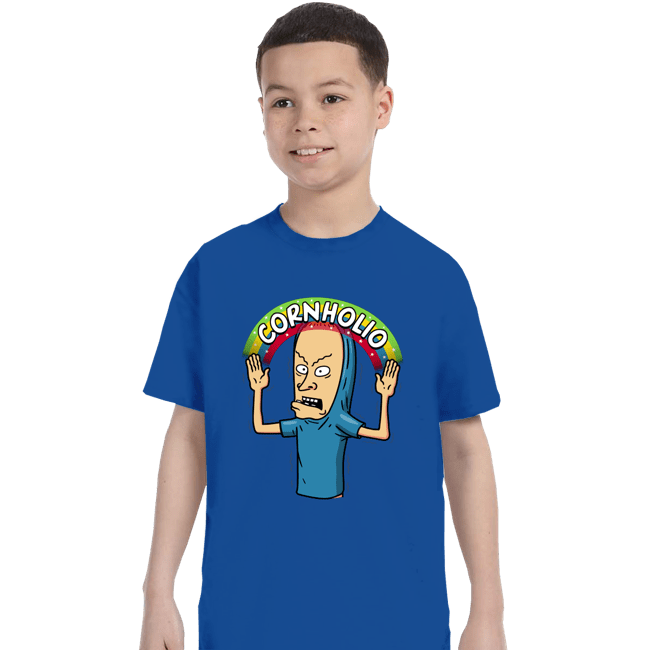 Secret_Shirts T-Shirts, Youth / XS / Royal Blue Cornholio Rainbow