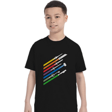 Load image into Gallery viewer, Shirts T-Shirts, Youth / XL / Black Weapon Streaks
