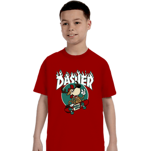 Secret_Shirts T-Shirts, Youth / XS / Red Dasher Thrasher