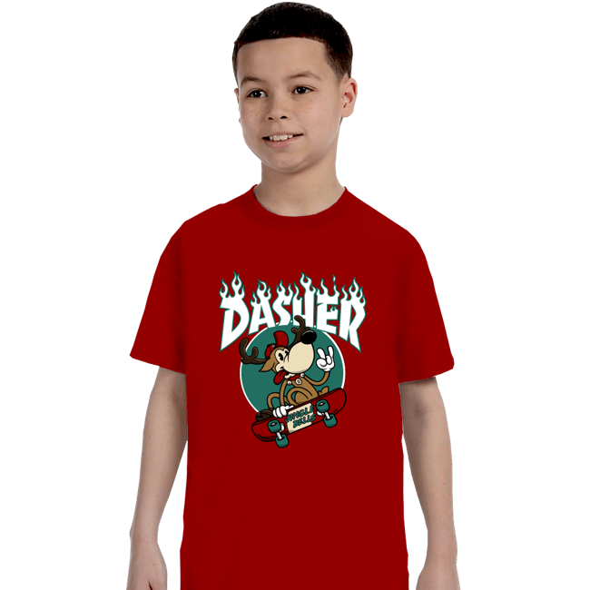 Secret_Shirts T-Shirts, Youth / XS / Red Dasher Thrasher