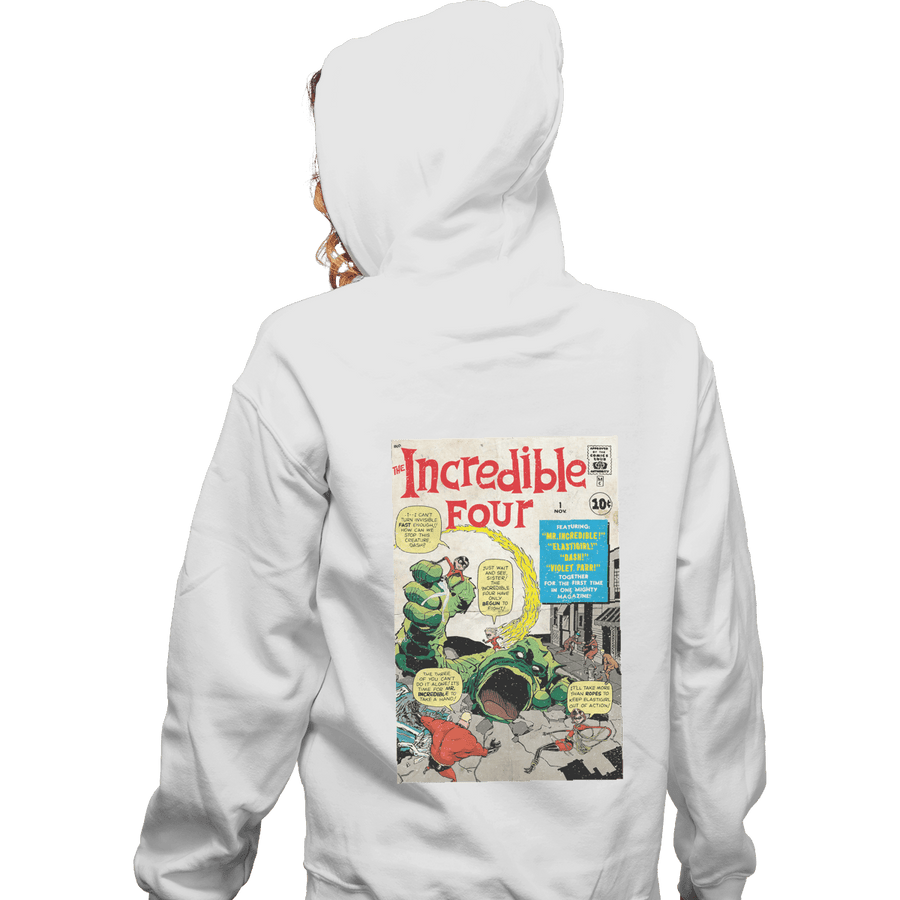 Shirts Zippered Hoodies, Unisex / Small / White The Incredible 4