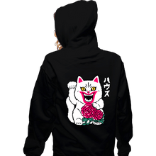 Load image into Gallery viewer, Daily_Deal_Shirts Zippered Hoodies, Unisex / Small / Black Lucky Hausu
