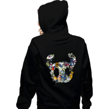 Load image into Gallery viewer, Secret_Shirts Zippered Hoodies, Unisex / Small / Black The Hollow Crew
