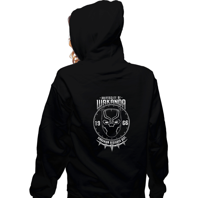 Shirts Zippered Hoodies, Unisex / Small / Black University Of Wakanda