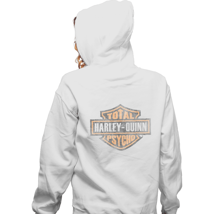 Shirts Zippered Hoodies, Unisex / Small / White Total Psycho