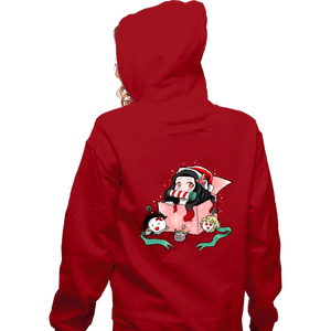 Secret_Shirts Zippered Hoodies, Unisex / Small / Red Christmas Of Demons