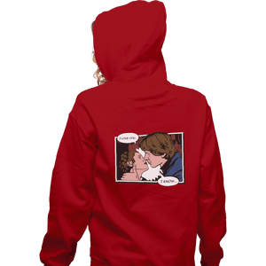 Shirts Zippered Hoodies, Unisex / Small / Red Rebelstein Kiss