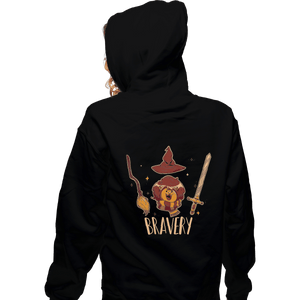 Shirts Zippered Hoodies, Unisex / Small / Black Bravery