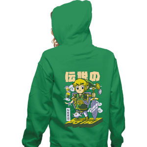 Daily_Deal_Shirts Zippered Hoodies, Unisex / Small / Irish Green Lil' Legend