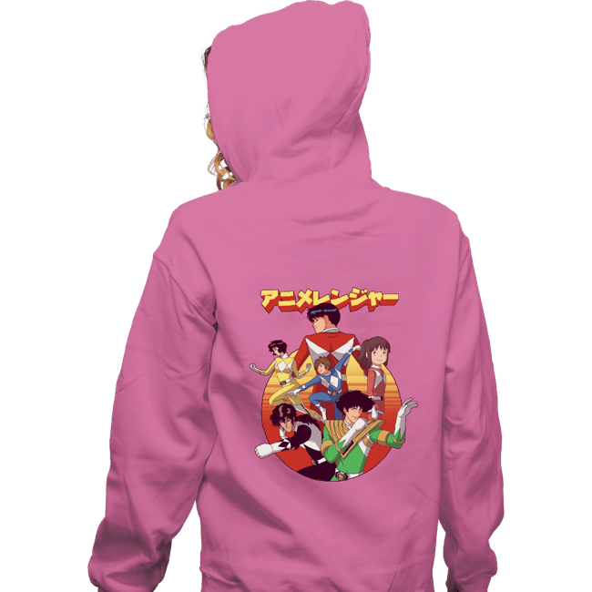 Secret_Shirts Zippered Hoodies, Unisex / Small / Red Anime Rangers