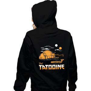Shirts Zippered Hoodies, Unisex / Small / Black Vintage Visit Tatooine
