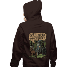 Load image into Gallery viewer, Daily_Deal_Shirts Zippered Hoodies, Unisex / Small / Dark Chocolate Middle Earth Adventure
