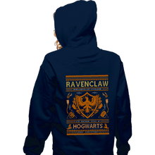 Load image into Gallery viewer, Shirts Zippered Hoodies, Unisex / Small / Navy Ravenclaw Sweater
