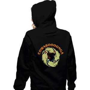 Daily_Deal_Shirts Zippered Hoodies, Unisex / Small / Black Cowaboooonga