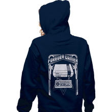 Load image into Gallery viewer, Secret_Shirts Zippered Hoodies, Unisex / Small / Navy Forever Gamer NES
