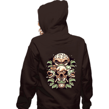 Load image into Gallery viewer, Shirts Zippered Hoodies, Unisex / Small / Dark Chocolate Retro Garden
