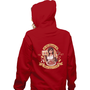 Shirts Zippered Hoodies, Unisex / Small / Red 7th Heaven Bar And Grill