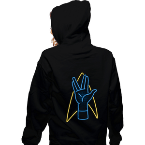 Daily_Deal_Shirts Zippered Hoodies, Unisex / Small / Black Cool Salute