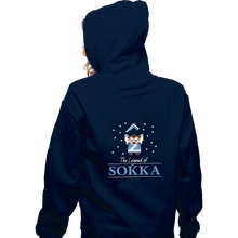 Load image into Gallery viewer, Shirts Zippered Hoodies, Unisex / Small / Navy The Legend Of Sokka
